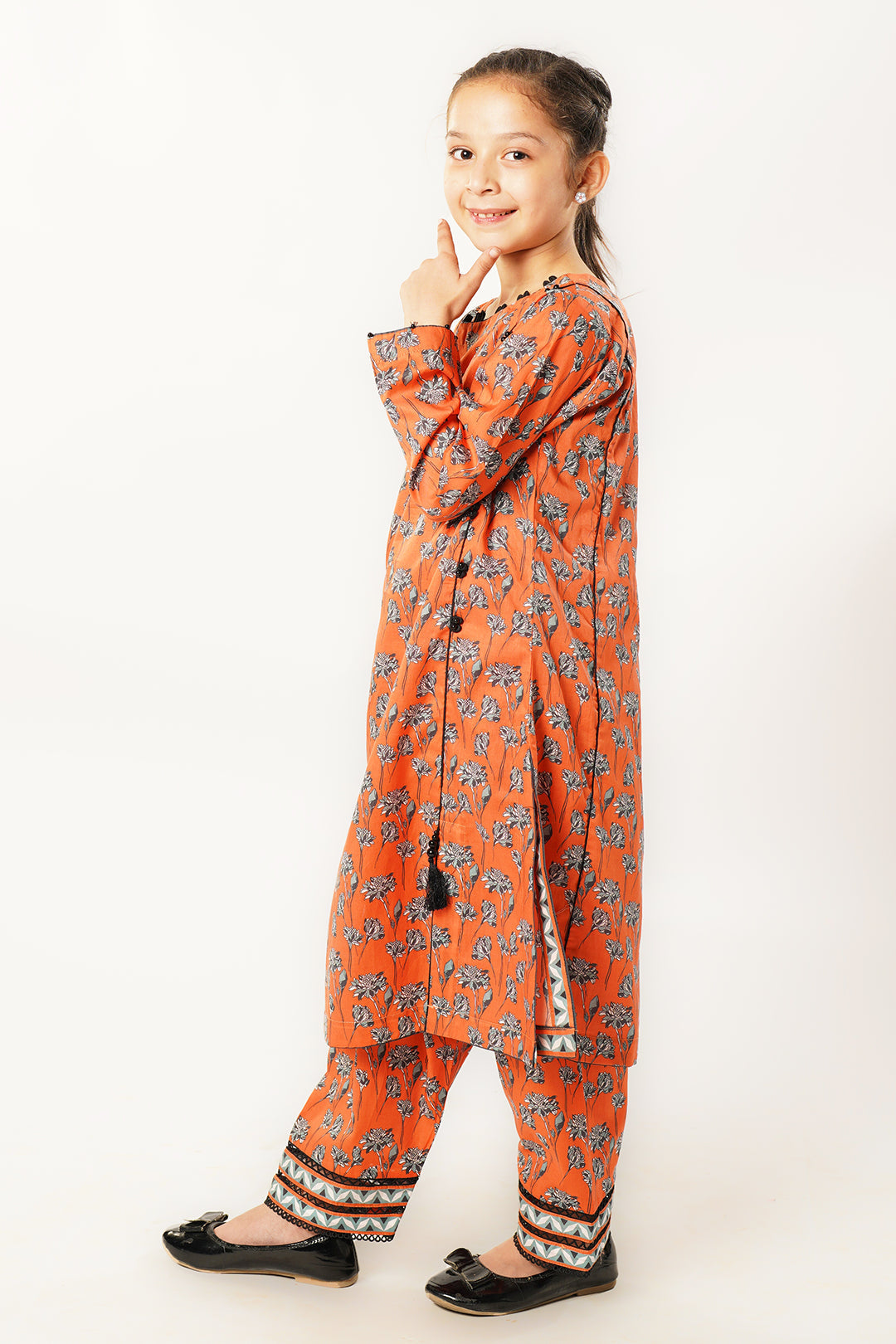 2pcs Suit in Pastel Orange SKU: ALPRTW-010