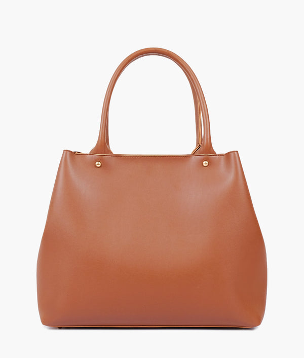 RTW Creation - Brown zipper tote bag