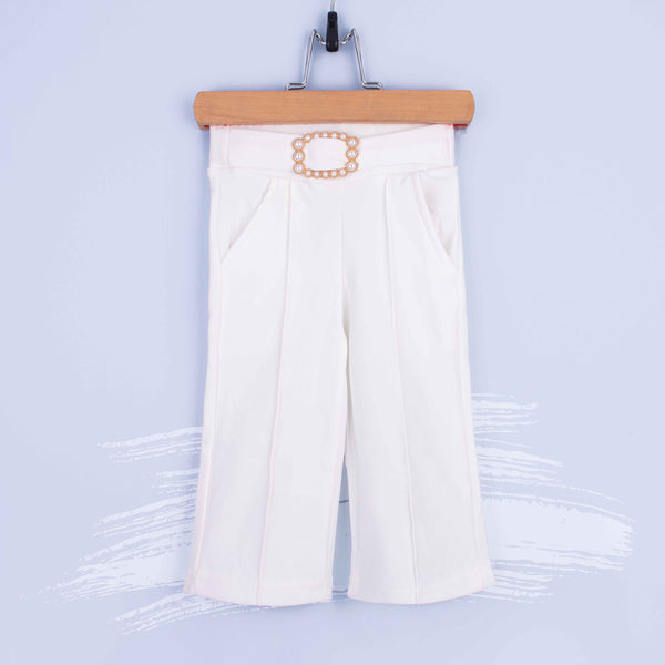 Baby Girl White Fancy Clip Flapper