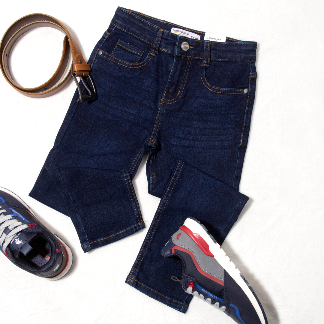 Baby Boy Mid Blue Denim Pant