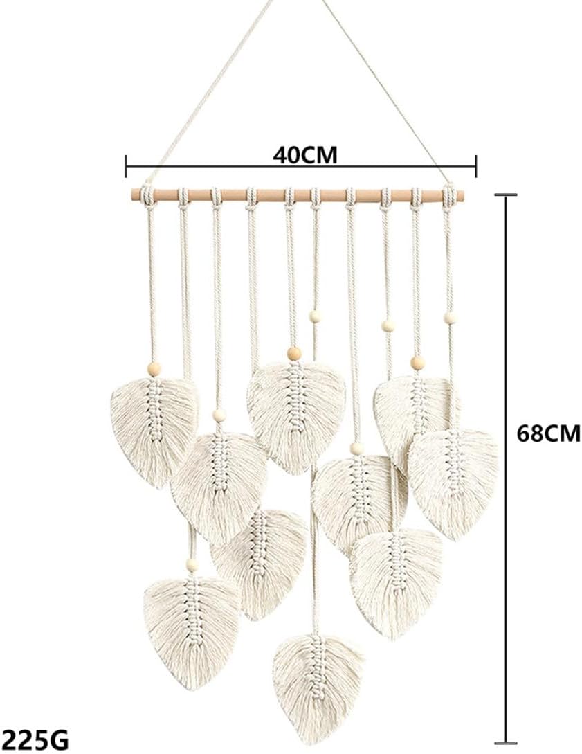 Handmade Macramé Leaf Wall Hanging – Boho Wall Décor