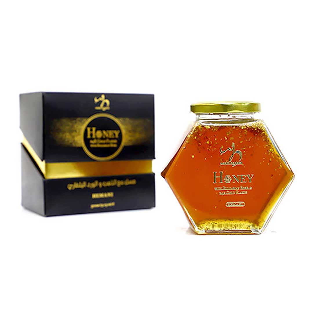 Rose Honey with 24K Gold Flakes
