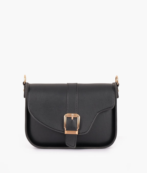RTW Creation - Black saddle buckle bag