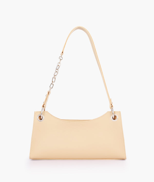 RTW Creation - Off-white elongated chain handle purse