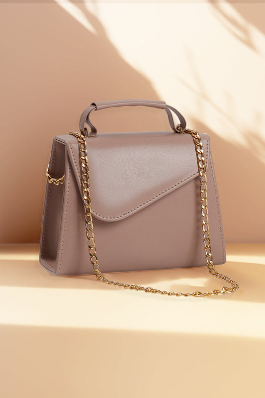 Branded Handbag in Tea Pink