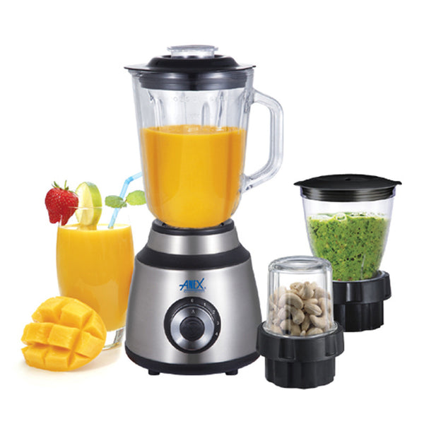 ANEX BLENDER GRINDER 3 IN 1 WITH GLASS AG-6034ON INSTALLMENT BY HOMECART WITH FREE SHIPPING AND FREE SURPRISE GIFT