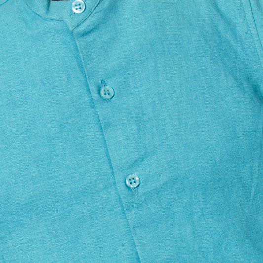 Tomo Wear Baby Boy Half Sleeves Sea Green Shirt