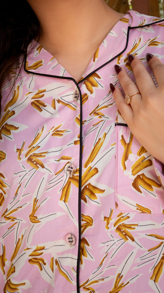Pinkish Gold PJ Set