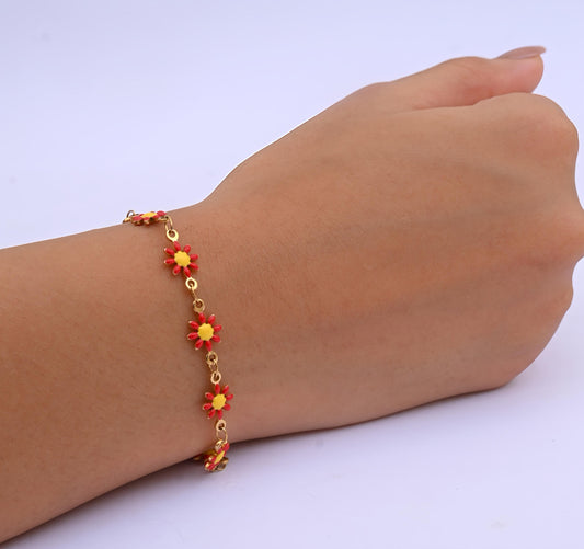 Wildflower Red Bracelet