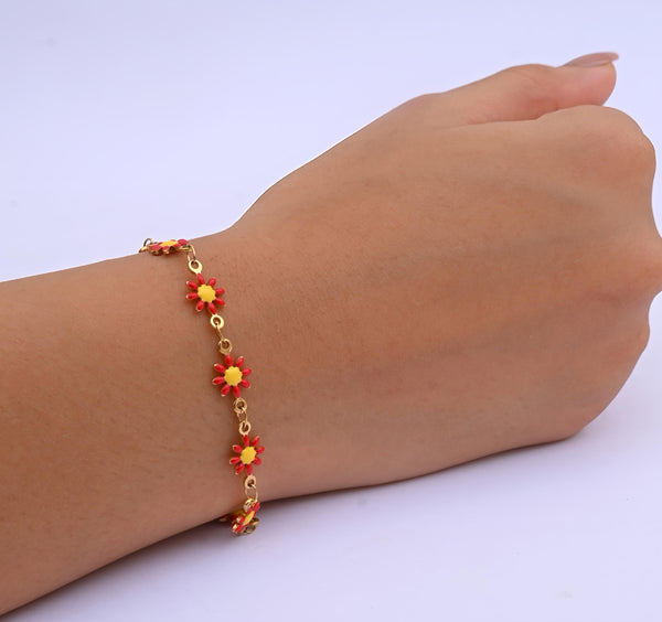 Wildflower Red Bracelet