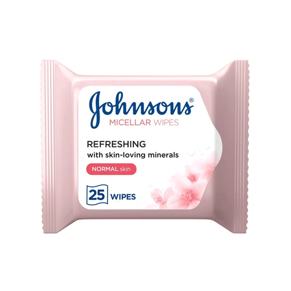Johnson's Micellar Wipes Refreshing 25s