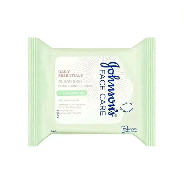 Johnson's Daily Essentials Clean Skin Wipes 25s