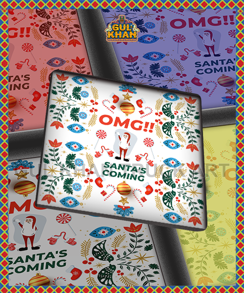 OMG!! (Christmas) Printed Coaster Design