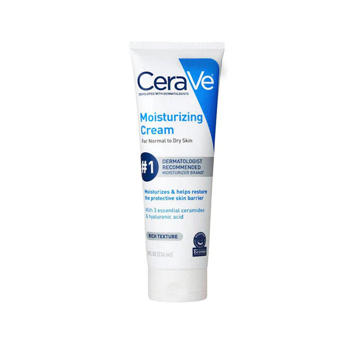 CeraVe Moisturizing Cream Tube 236ml â€“ Intensive Hydration for Dry and Sensitive Skin with Ceramides and Hyaluronic Acid