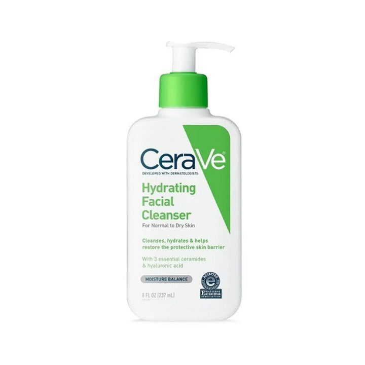 CeraVe Hydrating Facial Cleanser 237ml â€“ Gentle Face Wash for Normal to Dry Skin with Ceramides and Hyaluronic Acid for Moisture