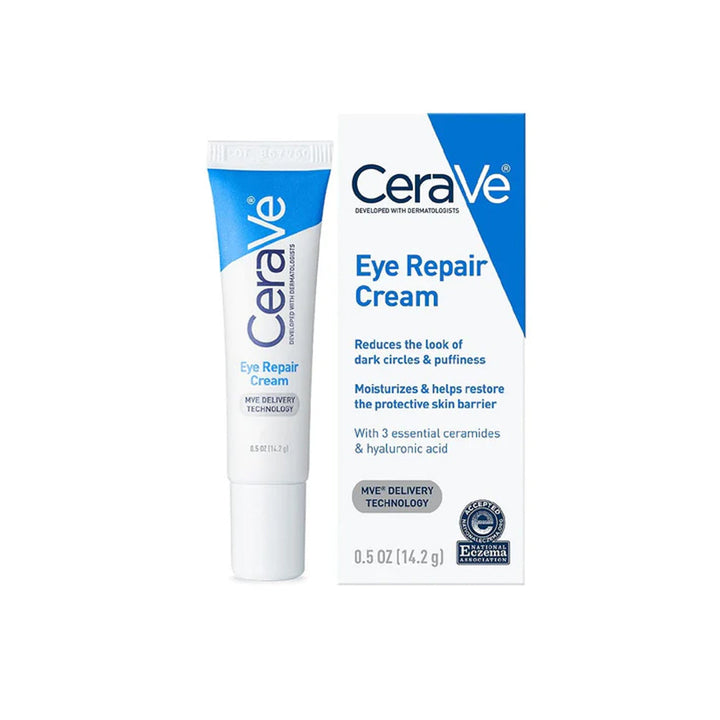 CeraVe Eye Repair Cream 14.2g â€“ Hydrating Under Eye Cream with Ceramides and Hyaluronic Acid to Reduce Dark Circles and Puffiness