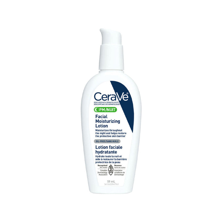 CeraVe PM Facial Moisturizing Lotion 59ml â€“ Nighttime Moisturizer with Ceramides and Niacinamide for Skin Repair