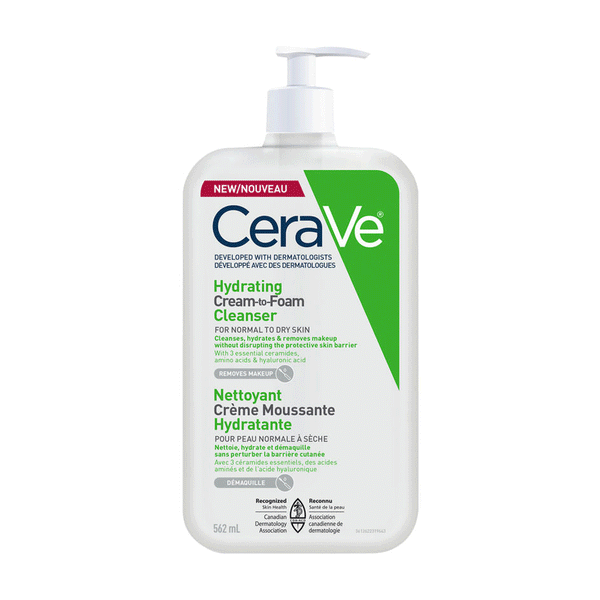 Cerave Hydrating Cream To Foam Cleanser 562ml (canada)