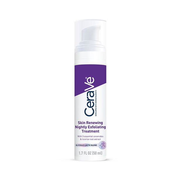 CeraVe Nightly Exfoliating Treatment 50ml â€“ Overnight Exfoliating Cream with AHAs and Ceramides for Renewed Skin