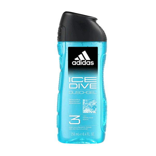Adidas Men 3in1 Ice Dive Shower Gel 250ml