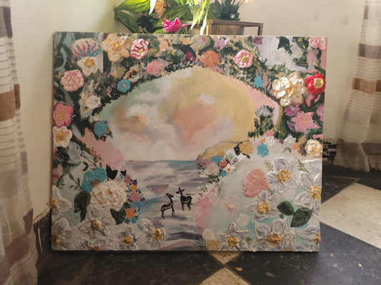floral walkway