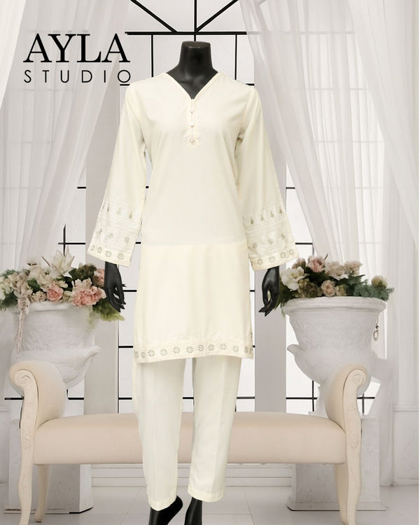 Noor E Rang by Ayla Studio Stitched 2 Piece Summer Collection'2025-Chandni
