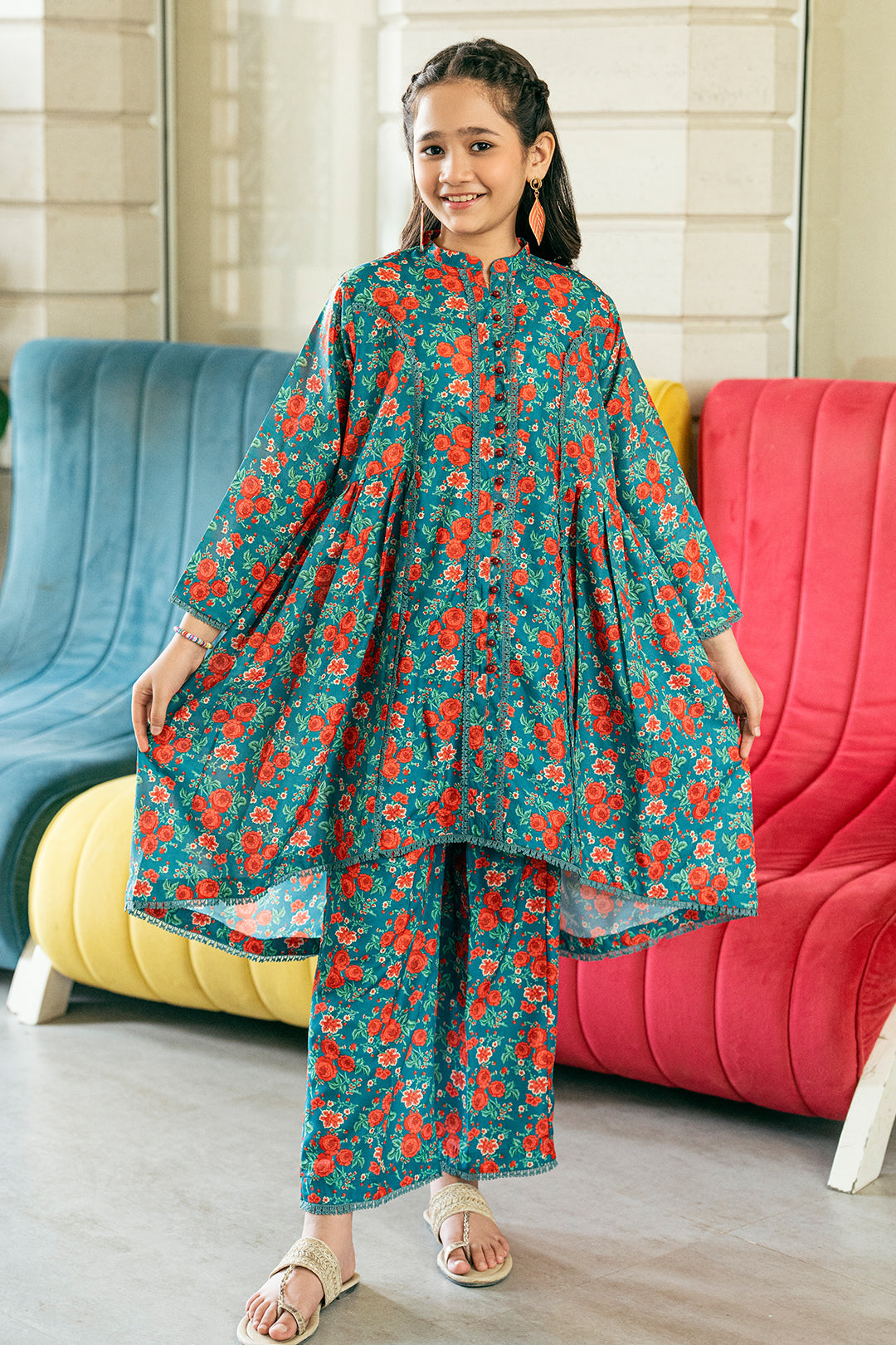 K-ALPRTW-050, POLI LAWN CO-ORD SET