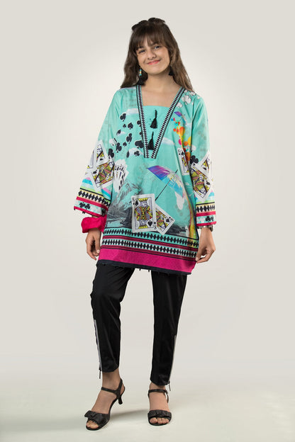 Digital Printed Lawn Kurti PRK-003