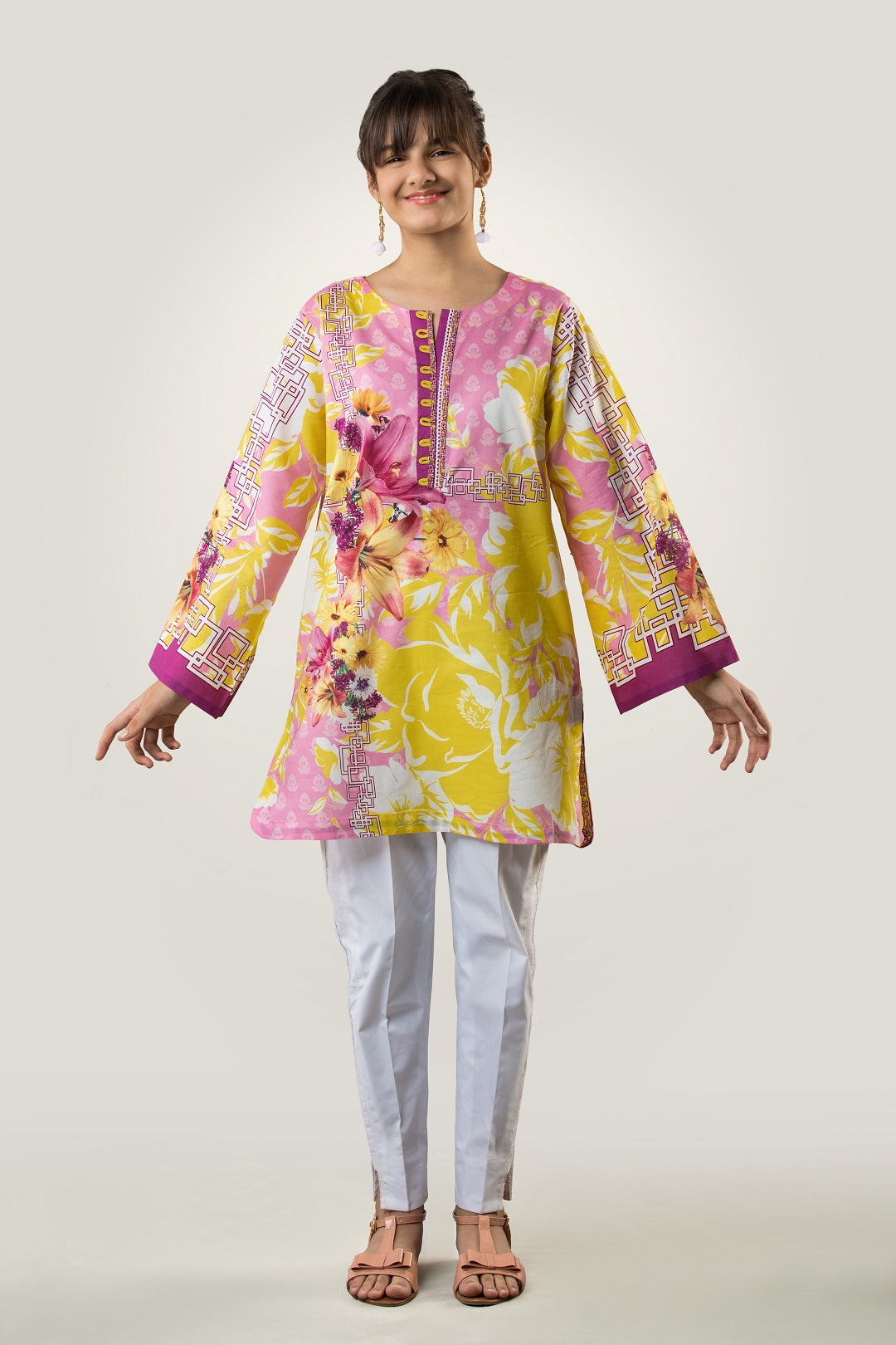 PRST-063 Digital Printed Lawn Shirt & Cotton Trouser