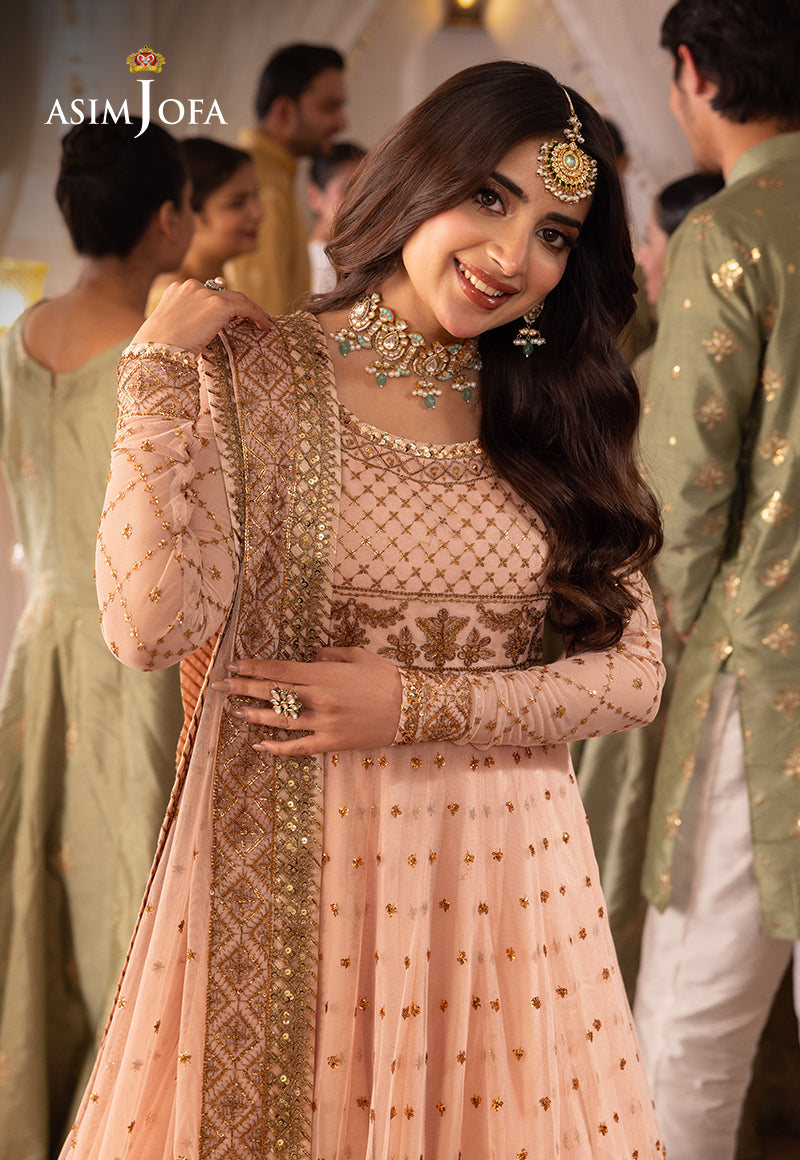 AJSH-15 EMBROIDERED NET 3 PCS