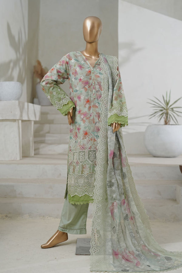 Sada Bahar Stitched 3 Piece Cutwork Chikankari Vol-02 Collection'2025-CKP-Pista