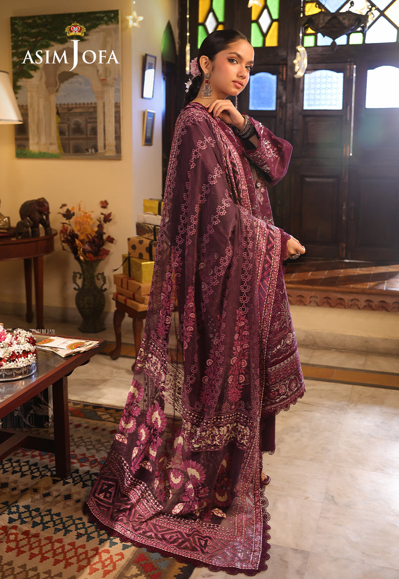 AJUBF-11 EMBROIDERED JACQUARD 3 PCS