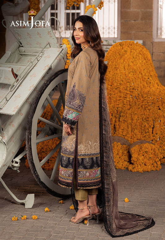 AJARP-16 PRINTED LAWN STITCHED 3 PCS