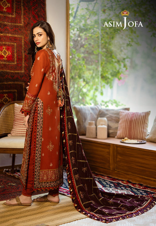 AJKT-09 EMBROIDERED SELF TWILL 3 PCS