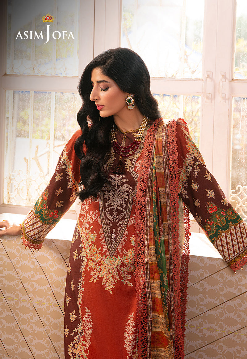 AJARP-14 PRINTED DOBBY STITCHED 3 PCS
