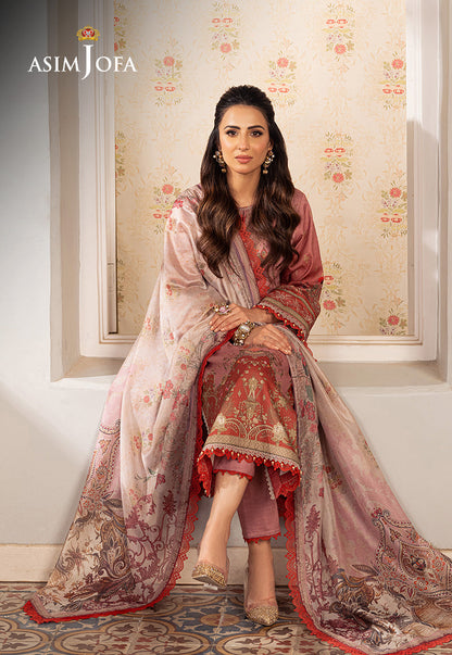 AJARP-08 PRINTED JACQUARD STITCHED 3 PCS