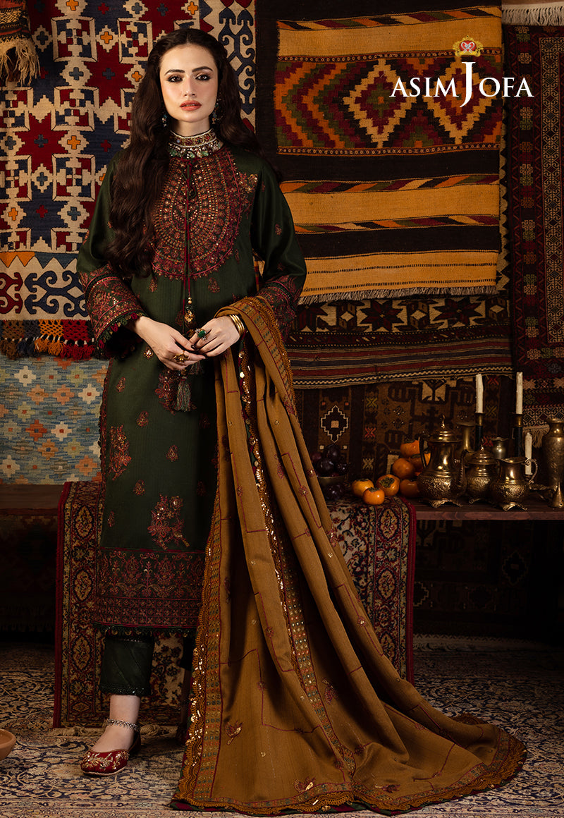 AJKT-10 EMBROIDERED SELF TWILL 3 PCS