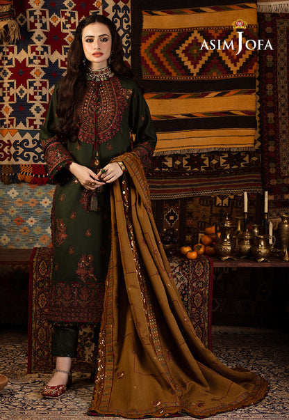 AJKT-10 EMBROIDERED SELF TWILL 3 PCS