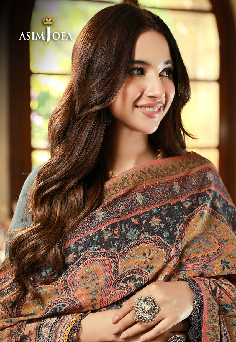 AJAWP-10 PRINTED KHADDAR STITCHED 3 PCS