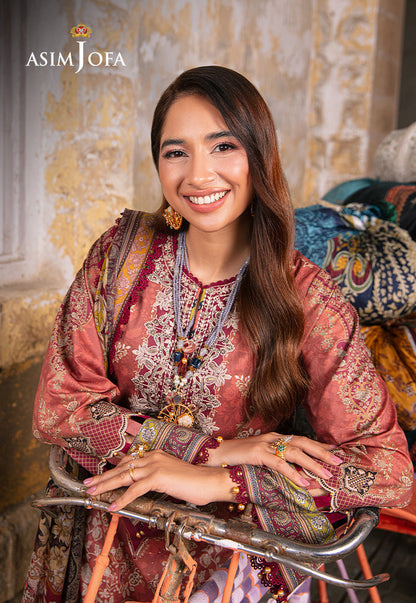AJARP-17 PRINTED LAWN STITCHED 3 PCS