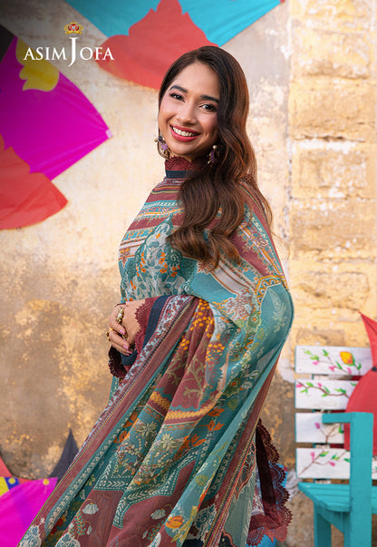 AJARP-01 EMBROIDERED JACQUARD STITCHED 3 PCS