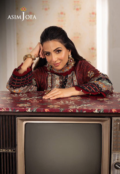 AJARP-26 PRINTED LAWN STITCHED 3 PCS