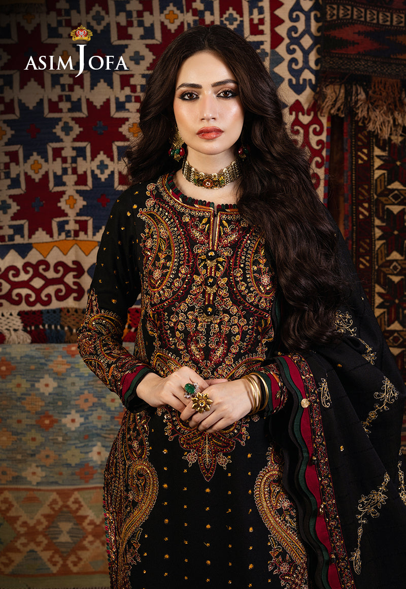AJKT-03 EMBROIDERED SELF TWILL 3 PCS