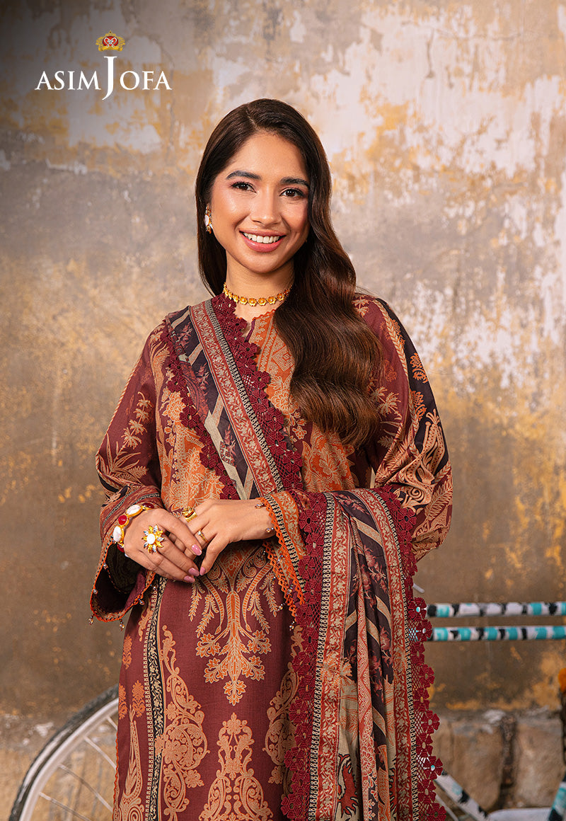 AJARP-24 EMBROIDERED LAWN STITCHED 3 PCS