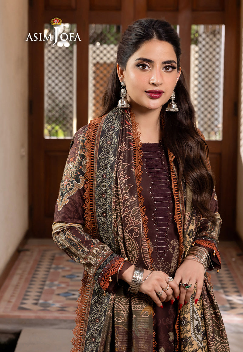AJRWP-19 PRINTED PREMIUM WINTER COTTON STITCHED 3 PCS