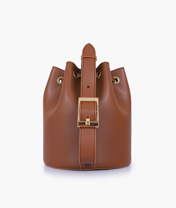 RTW Creation - Brown loop handle bucket bag