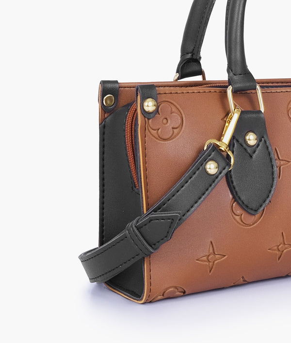 RTW Creation - Brown and black on-the-go mini bag