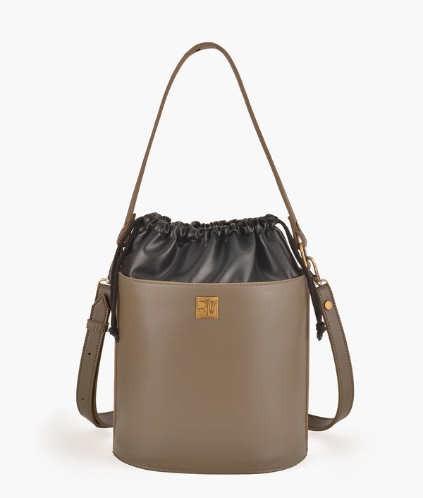 RTW Creation - Coffee top-handle bucket bag