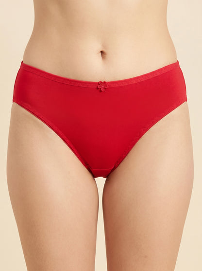 SILKIE Smart Fit, Super Soft Polyester Jersey Panty, Red