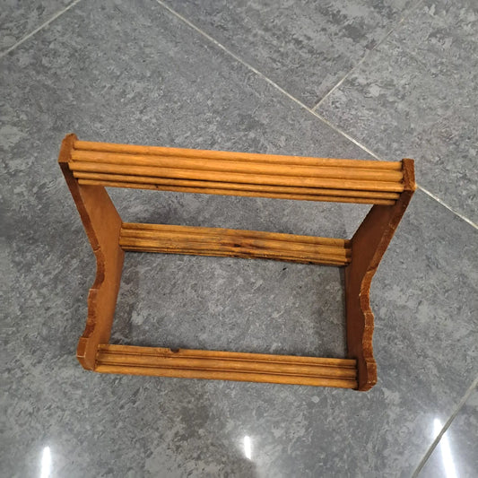 Wooden serving tray dish set with stand